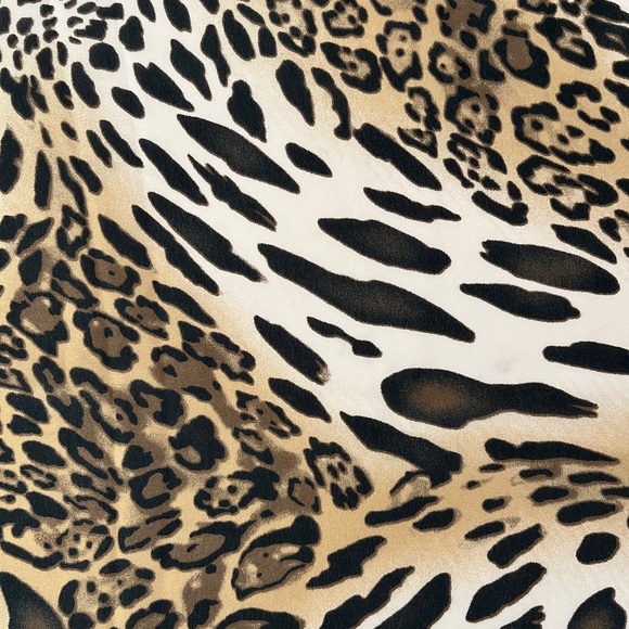 La Palapa Leopard Sarong Animal Print Pareo Scarf Sheer Swim Coverup - Picture 3 of 8